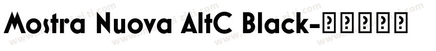 Mostra Nuova AltC Black字体转换